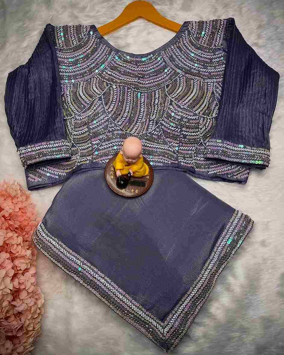 Vs-Sharini By Fashid Wholesale 01 To 05 Series Indian Traditional Wear Collection Beautiful Stylish Fancy Colorful Party Wear & Occasional Wear Heavy Chocolate Georgette Sarees At Wholesale Price
