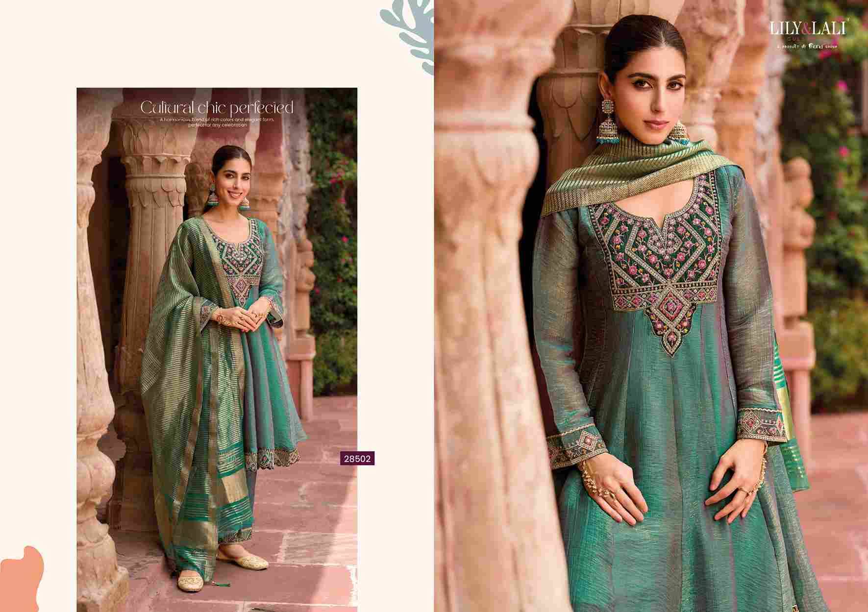 Vaani By Lily And Lali 28501 To 28504 Series Beautiful Festive Suits Colorful Stylish Fancy Casual Wear & Ethnic Wear Silk Embroidery Dresses At Wholesale Price