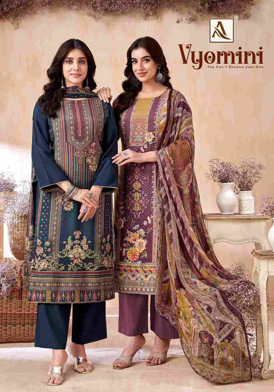 Vyomini By Alok Suit 2013-824-01 To 2013-824-06 Series Beautiful Festive Suits Stylish Fancy Colorful Casual Wear & Ethnic Wear Pure Viscose Muslin Dresses At Wholesale Price