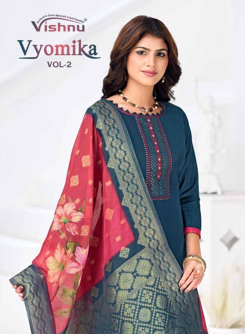 Vyomika Vol-2 By Vishnu 53001 To 53012 Series Beautiful Stylish Festive Suits Fancy Colorful Casual Wear & Ethnic Wear & Ready To Wear Gadhwal Silk Dresses At Wholesale Price