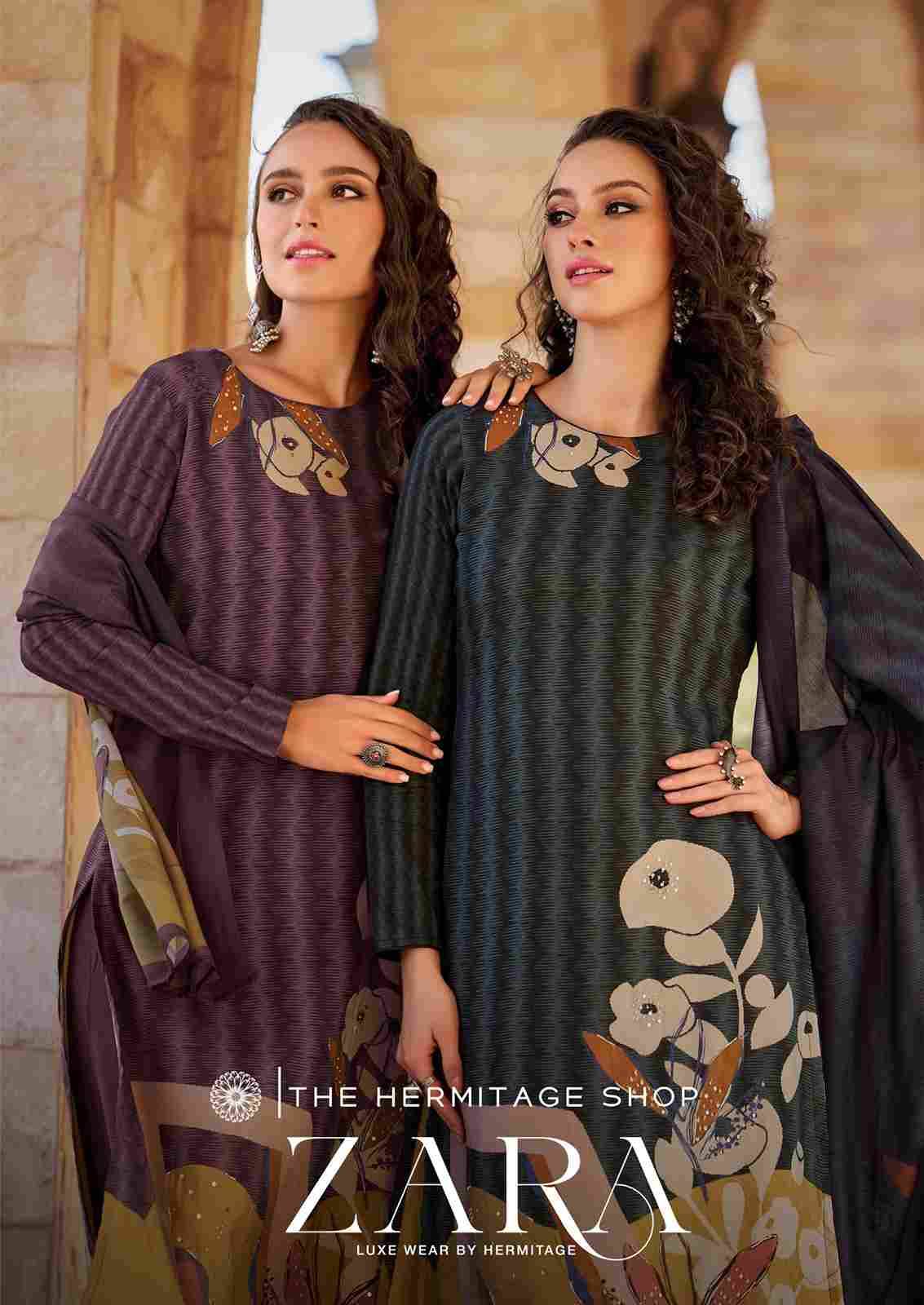 Zara By The Hermitage Shop 801 To 804 Series Beautiful Festive Suits Colorful Stylish Fancy Casual Wear & Ethnic Wear Pure Jam Satin Dresses At Wholesale Price