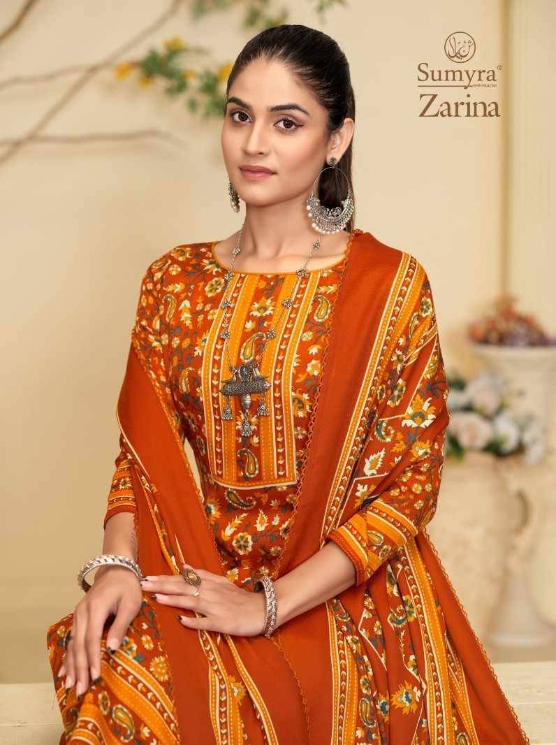 Zarina By Sumyra 25001 To 25004 Series Beautiful Festive Suits Stylish Fancy Colorful Casual Wear & Ethnic Wear Pure Pashmina Print Dresses At Wholesale Price
