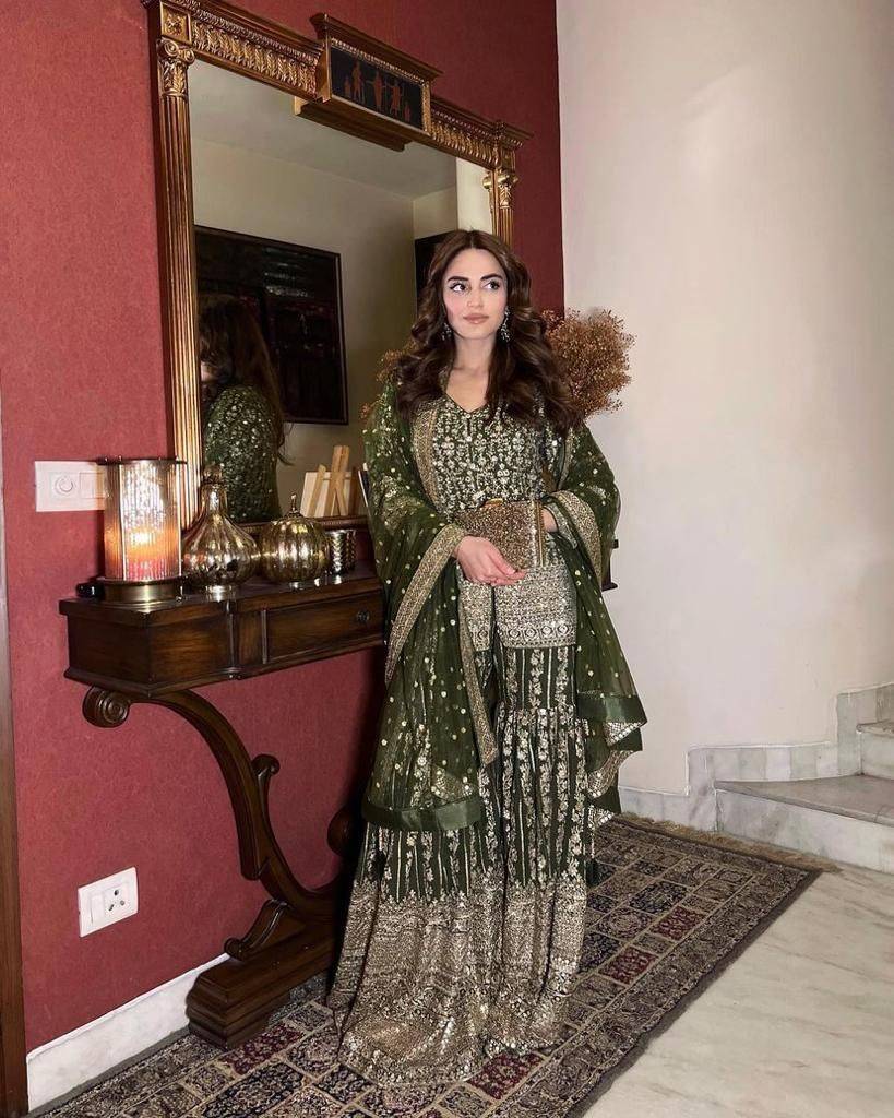 Zd-10024 By Fashid Wholesale Beautiful Sharara Suits Stylish Fancy Colorful Party Wear & Occasional Wear Faux Georgette Dresses At Wholesale Price