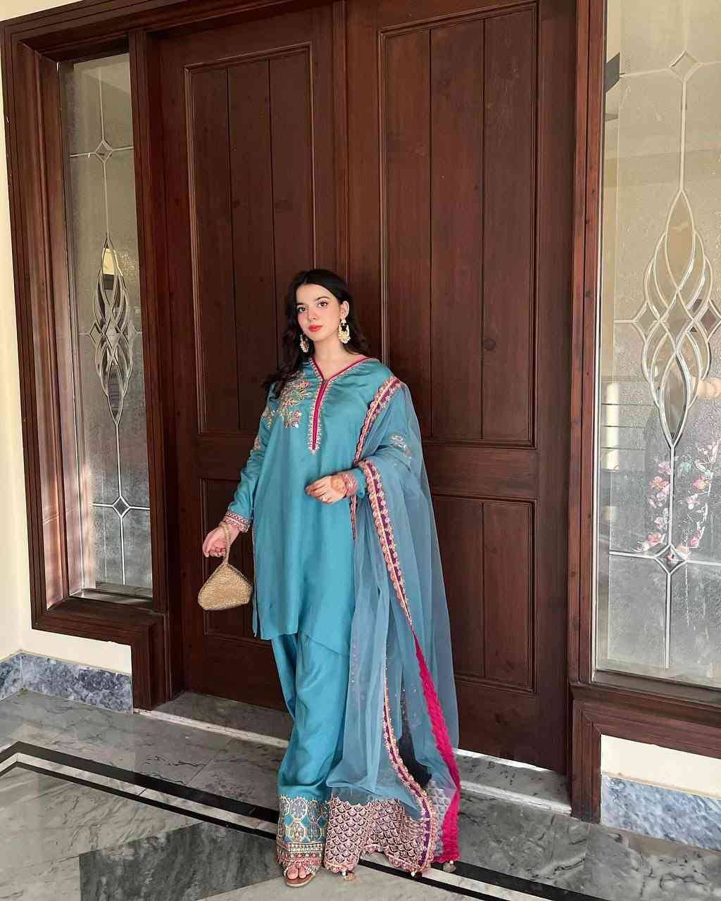 Zd-10006 By Fashid Wholesale Beautiful Colorful Fancy Wedding Collection Occasional Wear & Party Wear Natural Crepe Dresses At Wholesale Price