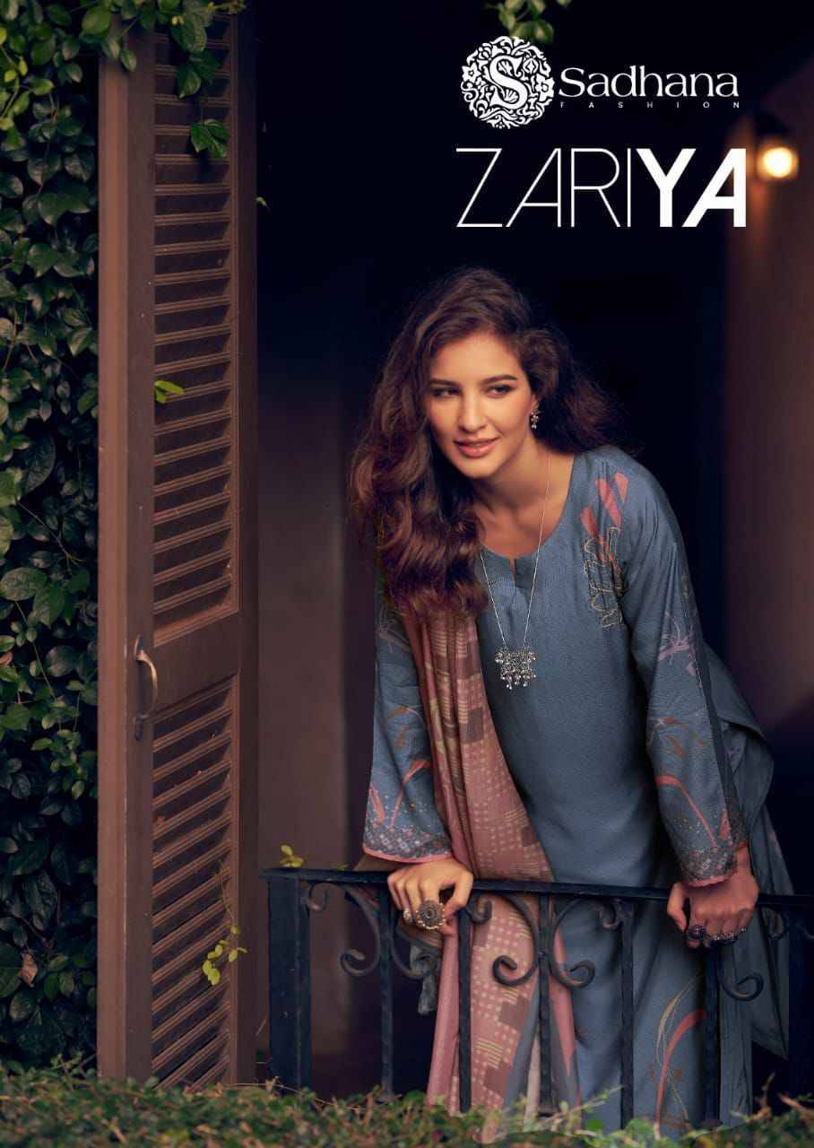 Zariya By Sadhana Fashion 11249 To 11254 Series Designer Festive Suits Beautiful Fancy Stylish Colorful Party Wear & Occasional Wear Pure Muslin Silk Print Dresses At Wholesale Price