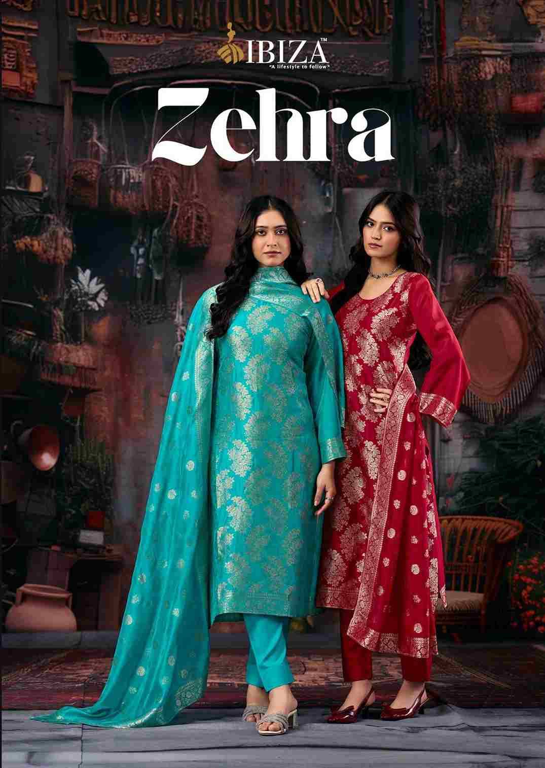 Zehra By Ibiza 2581 To 2584 Series Beautiful Festive Suits Colorful Stylish Fancy Casual Wear & Ethnic Wear Pure Bangalori Silk Jacquard Dresses At Wholesale Price
