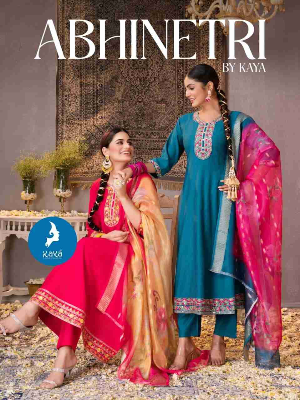 Abhinetri By Kaya 01 To 06 Series Designer Festive Suits Beautiful Stylish Fancy Colorful Party Wear & Occasional Wear Vertican Dresses At Wholesale Price