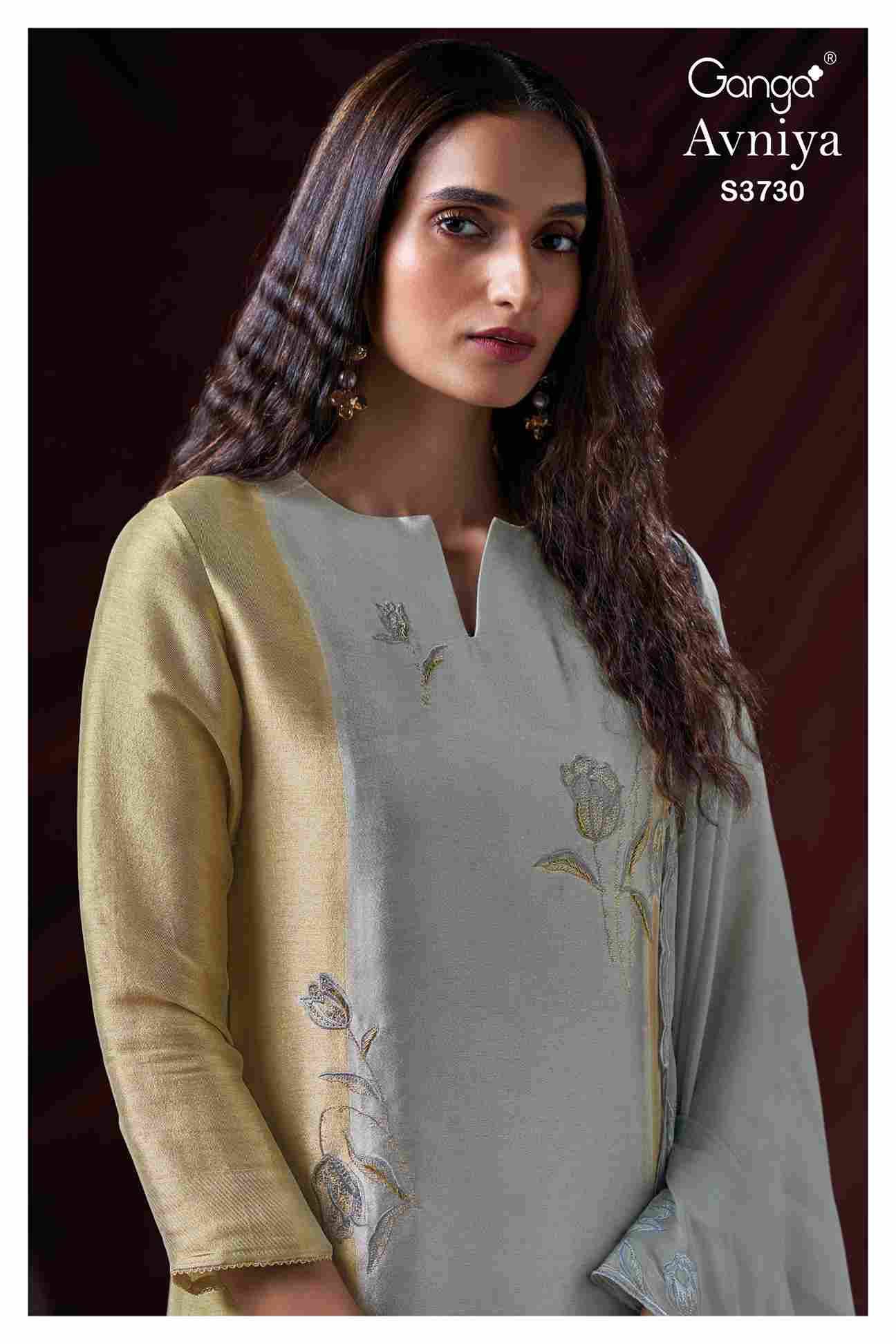 Avniya-3730 By Ganga Fashion 3730-A To 3730-B Series Beautiful Festive Suits Stylish Colorful Fancy Casual Wear & Ethnic Wear Premium Bemberg Silk Print Dresses At Wholesale Price