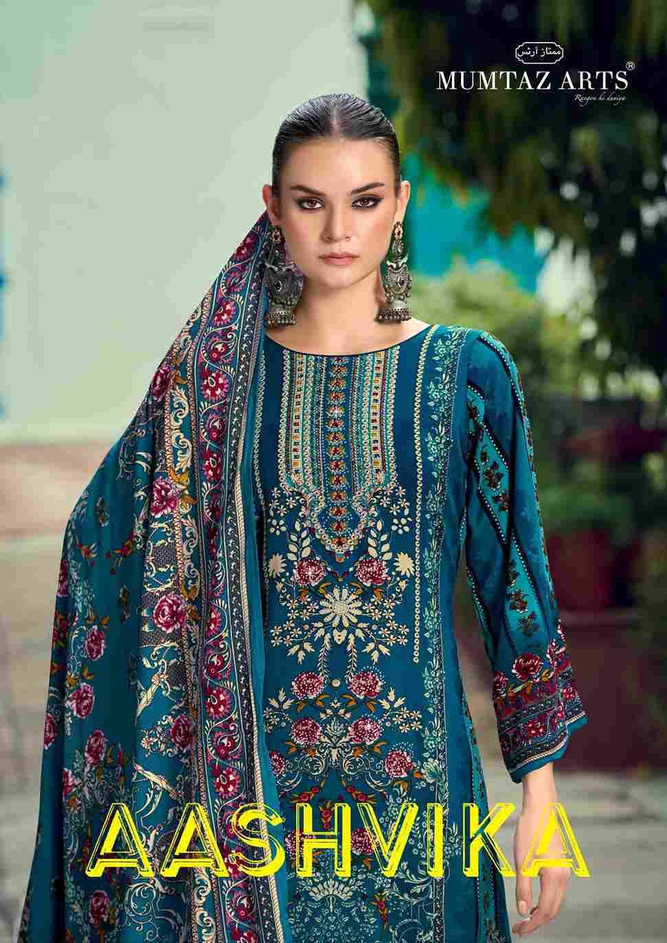 Aashvika By Mumtaz Arts 1001-01 To 1001-05 Series Beautiful Festive Suits Stylish Fancy Colorful Casual Wear & Ethnic Wear Pure Pashmina Silk Print Dresses At Wholesale Price