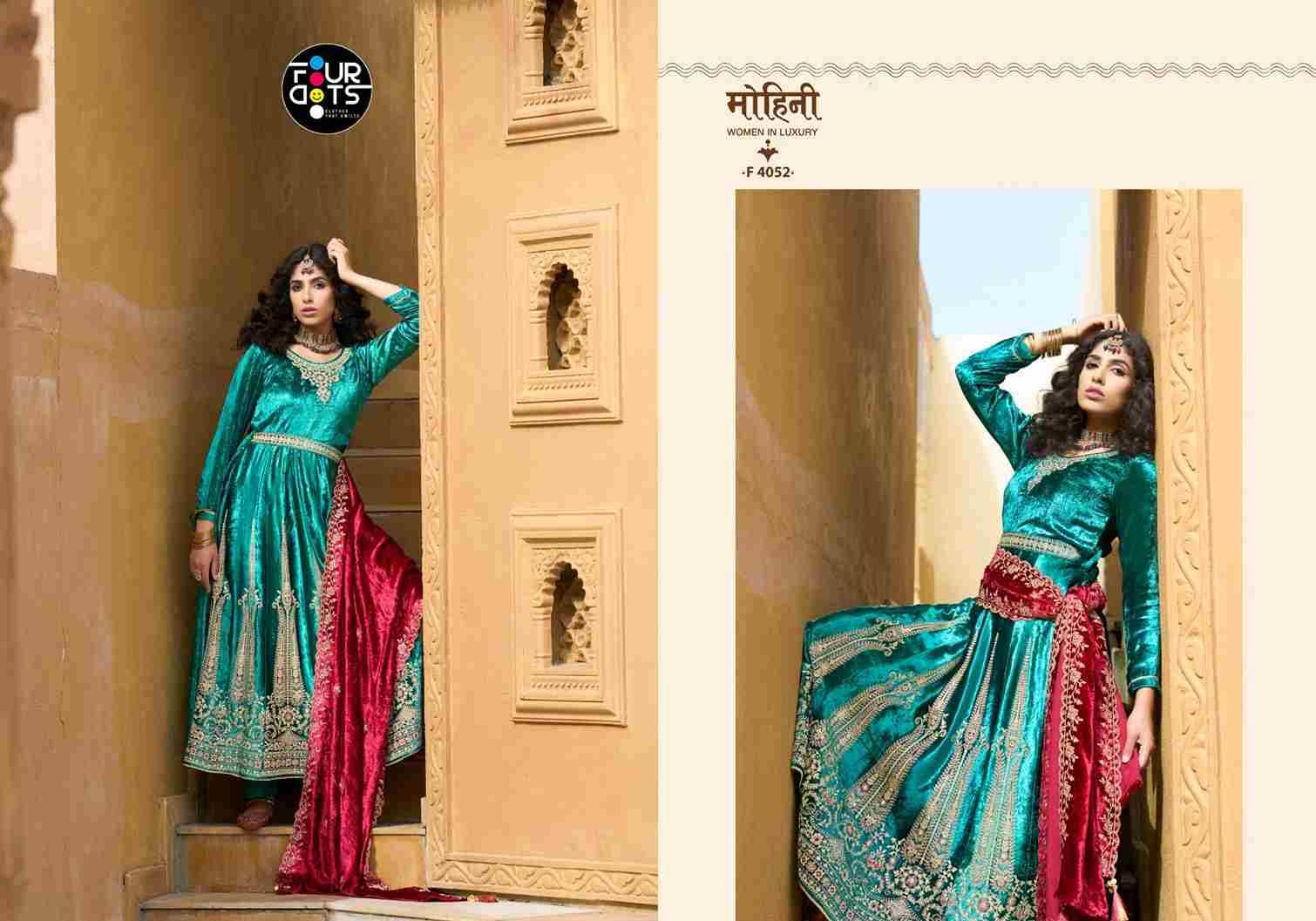 Anarkali By Four Dots 4051 To 4054 Series Designer Stylish Anarkali Fancy Colorful Beautiful Party Wear & Ethnic Wear Collection Viscose Pashmina Jacquard Dresses At Wholesale Price