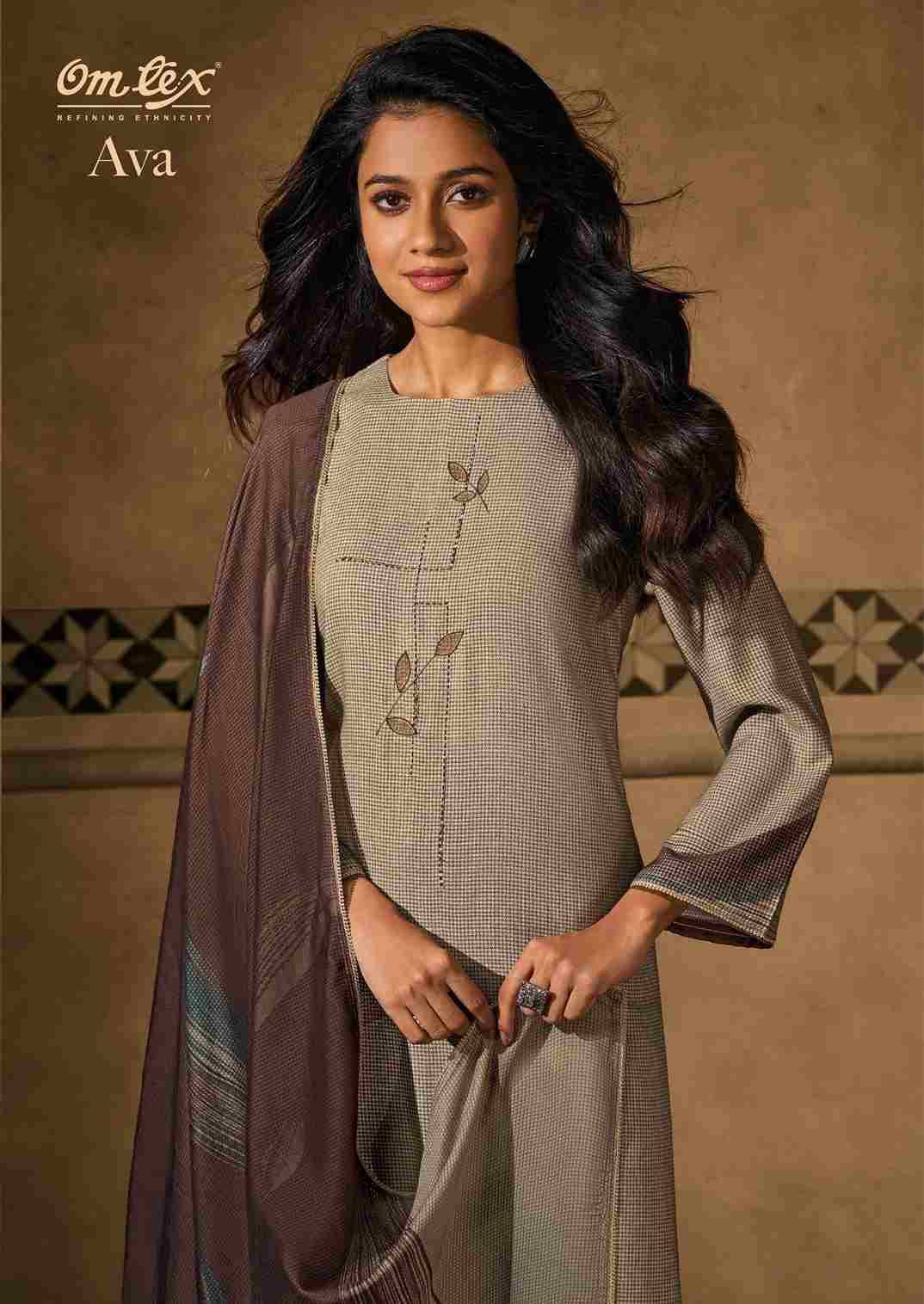 Ava By Om Tex 8441-A To 8441-D Series Beautiful Festive Suits Colorful Stylish Fancy Casual Wear & Ethnic Wear Checks Dresses At Wholesale Price