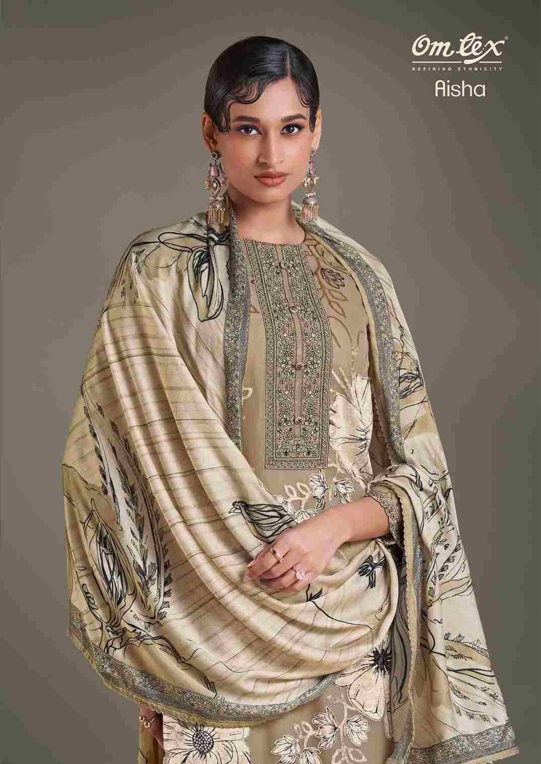 Aisha By Om Tex 8781-A To 8781-C Series Beautiful Festive Suits Colorful Stylish Fancy Casual Wear & Ethnic Wear Velvet Dresses At Wholesale Price