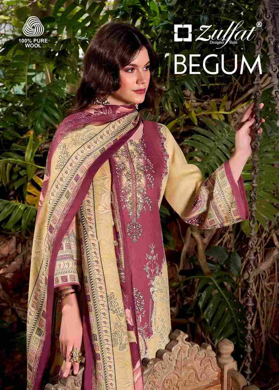 Begum By Zulfat 687-001 To 687-006 Series Beautiful Festive Suits Stylish Fancy Colorful Casual Wear & Ethnic Wear Pure Pashmina Print Dresses At Wholesale Price