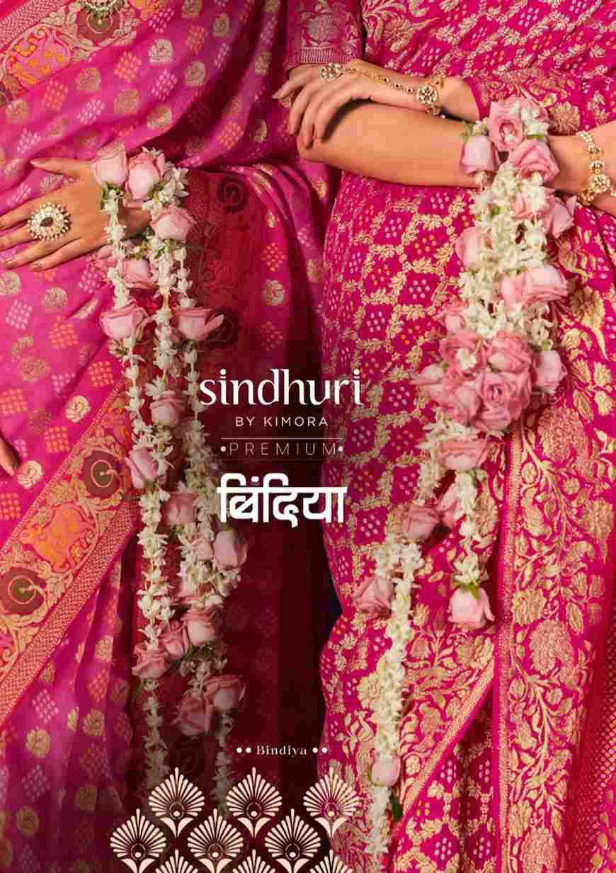 Bindiya By Kimora Fashion 481 To 491 Series Indian Traditional Wear Collection Beautiful Stylish Fancy Colorful Party Wear & Occasional Wear Pure Georgette Sarees At Wholesale Price