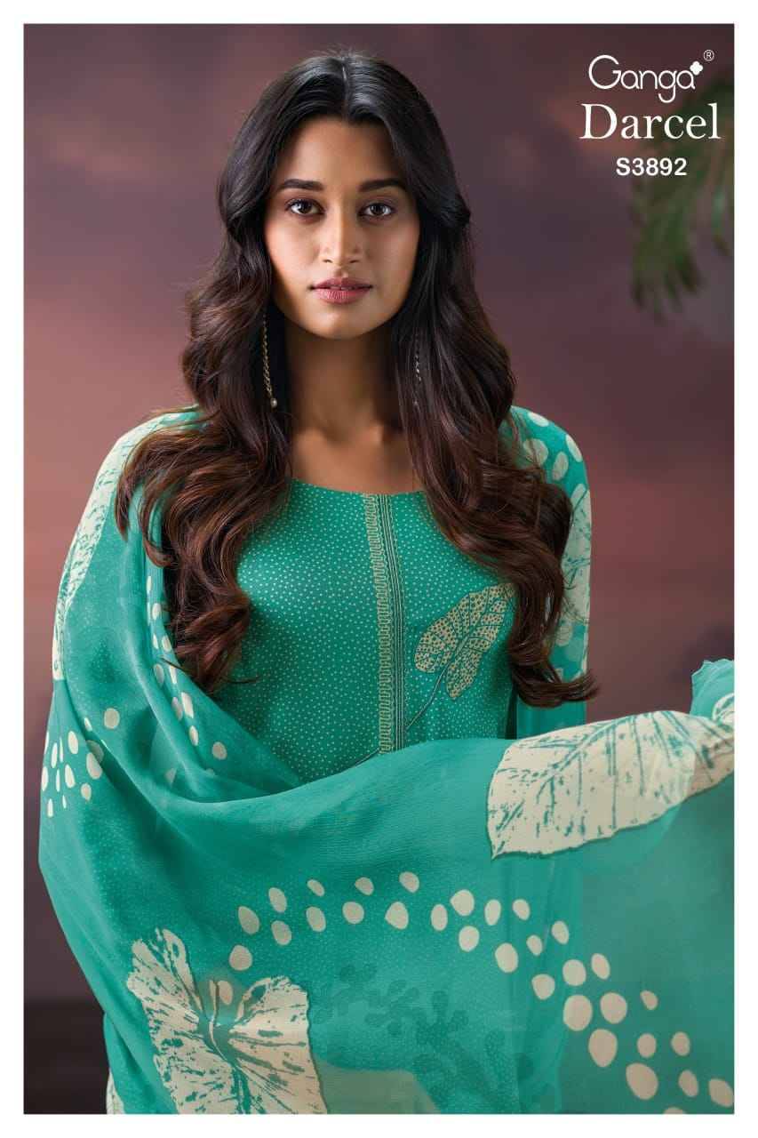 Darcel-3892 By Ganga Fashion 3892-A To 3892-D Series Beautiful Festive Suits Stylish Colorful Fancy Casual Wear & Ethnic Wear Premium Pashmina Print Dresses At Wholesale Price