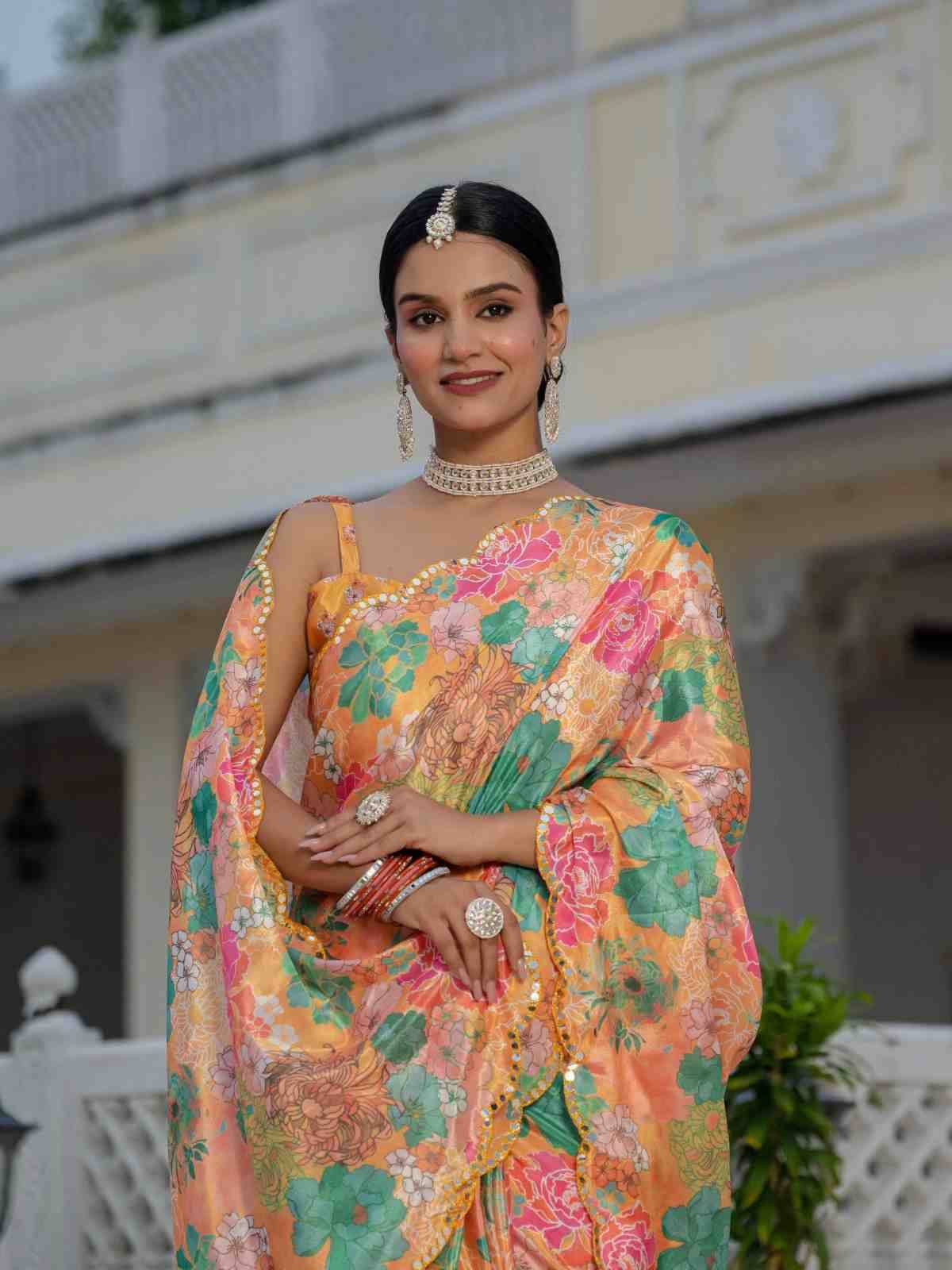 Dc-4 By Fashid Wholesale Indian Traditional Wear Collection Beautiful Stylish Fancy Colorful Party Wear & Occasional Wear Heavy Chinnon Sarees At Wholesale Price