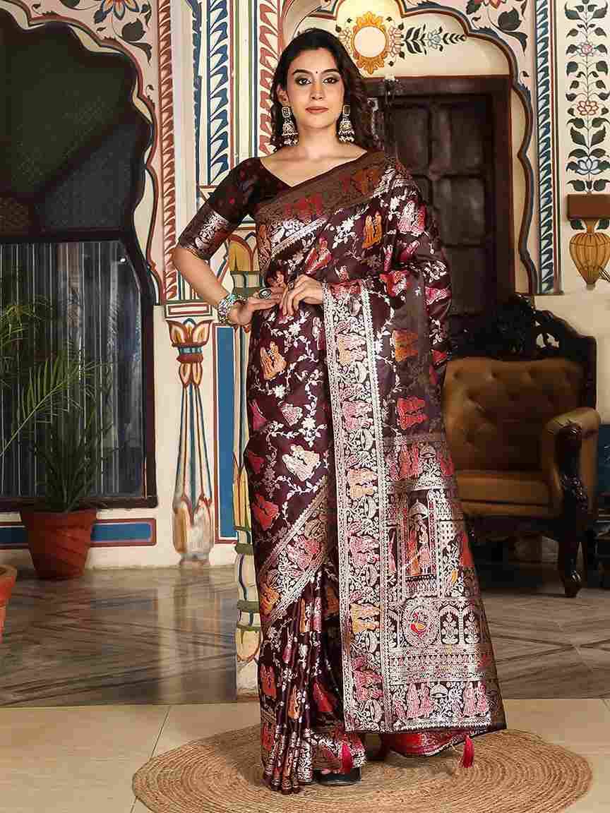 Elegance Vol-3 By Fashid Wholesale 3001 To 3005 Indian Traditional Wear Collection Beautiful Stylish Fancy Colorful Party Wear & Occasional Wear Silk Sarees At Wholesale Price