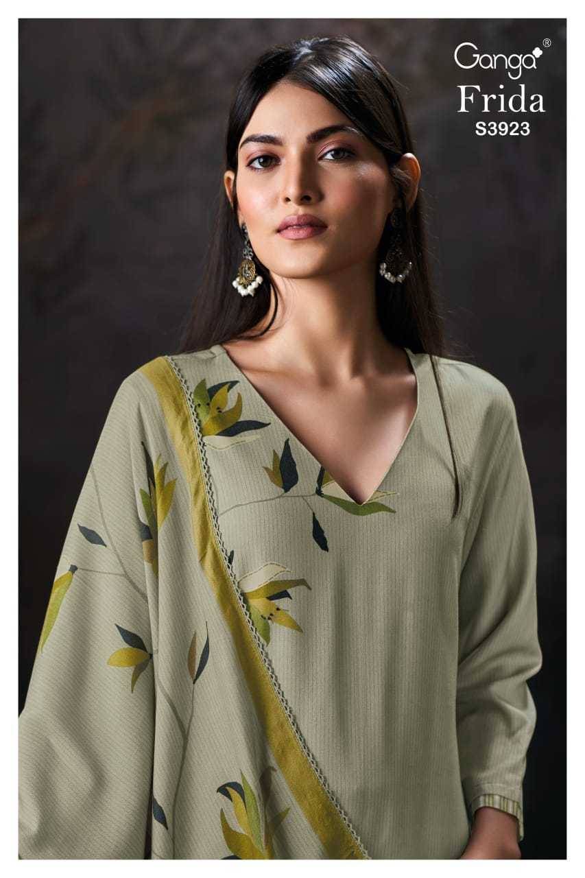 Frida-2923 By Ganga Fashion 3923-A To 3923-D Series Beautiful Festive Suits Colorful Stylish Fancy Casual Wear & Ethnic Wear Pure Pashmina Dresses At Wholesale Price