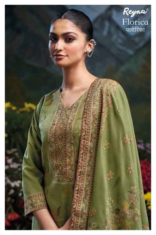 Florica By Reyna 10388 To 10393 Series Beautiful Festive Suits Colorful Stylish Fancy Casual Wear & Ethnic Wear Pure Pashmina Jacquard Dresses At Wholesale Price