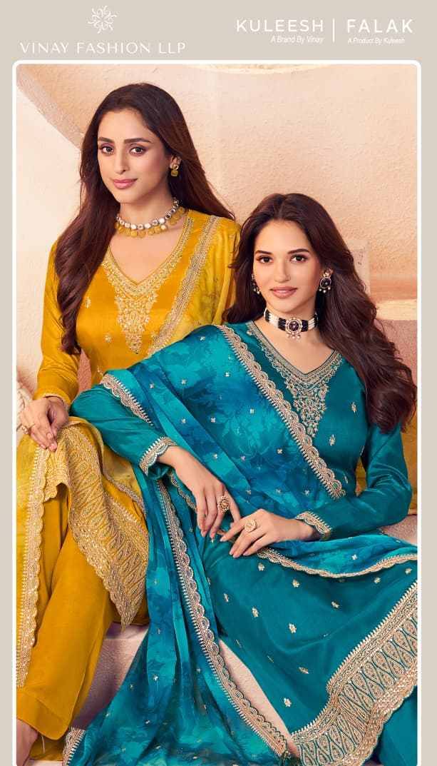 Falak By Kuleesh 77101 To 77104 Series Designer Festive Suits Collection Beautiful Stylish Fancy Colorful Party Wear & Occasional Wear Fancy Dresses At Wholesale Price