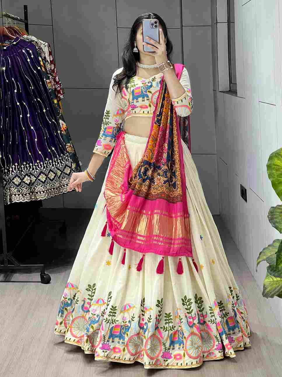Gr-8211 By Fashid Wholesale 01 To 04 Series Navratri Wear Collection Beautiful Stylish Colorful Fancy Party Wear & Occasional Wear Cotton Lehengas At Wholesale Price