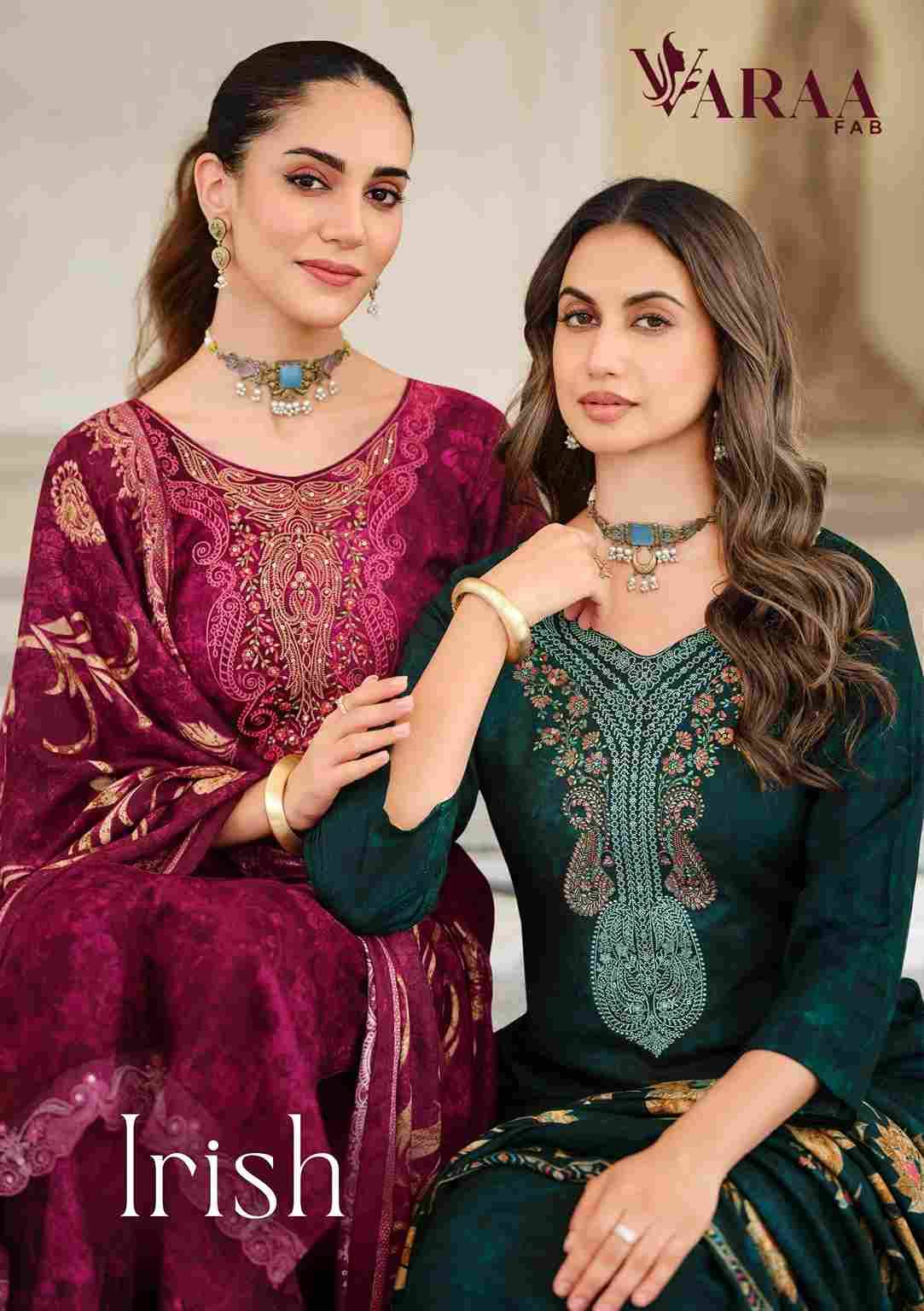 Irish By Varaa Fab 1600 To 1605 Series Beautiful Festive Suits Stylish Fancy Colorful Casual Wear & Ethnic Wear Pure Viscose Pashmina Dresses At Wholesale Price