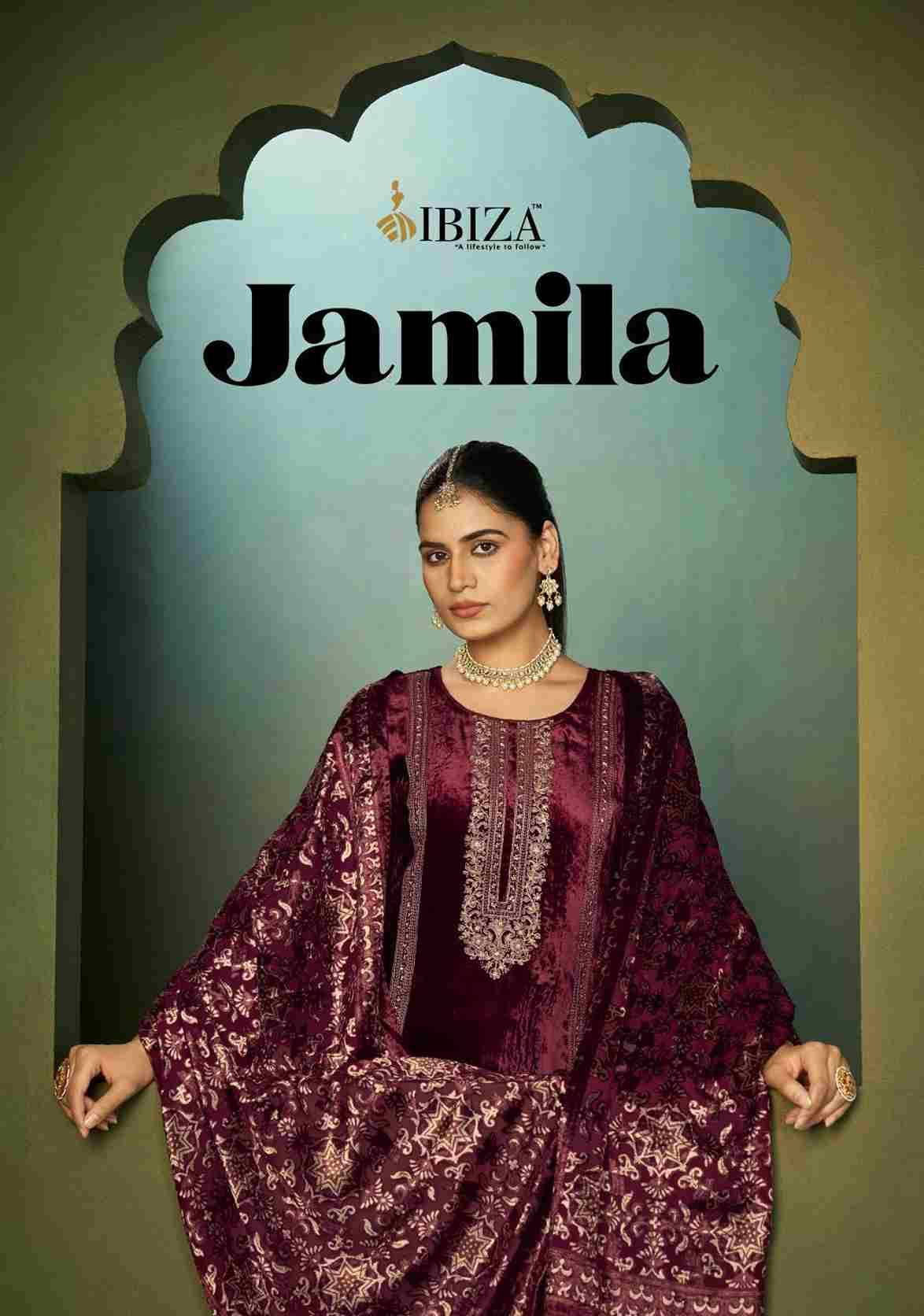 Jamila By Ibiza 17751 To 17754 Series Beautiful Festive Suits Colorful Stylish Fancy Casual Wear & Ethnic Wear Pure Viscose Velvet Dresses At Wholesale Price