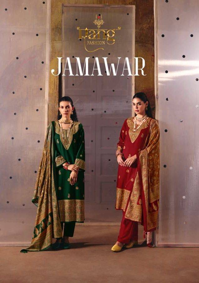 Jamawar By Rang Fashion 1001 To 1006 Series Designer Festive Suits Beautiful Fancy Colorful Stylish Party Wear & Occasional Wear Pure Pashmina Dresses At Wholesale Price
