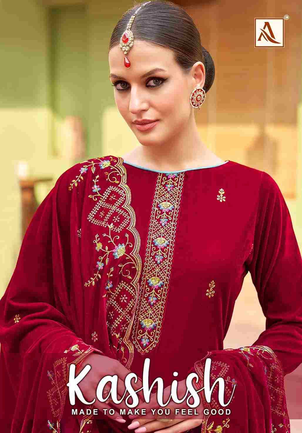 Kashish By Alok Suit 1697-001 To 1697-004 Series Beautiful Festive Suits Stylish Fancy Colorful Casual Wear & Ethnic Wear Pure Velvet Dresses At Wholesale Price