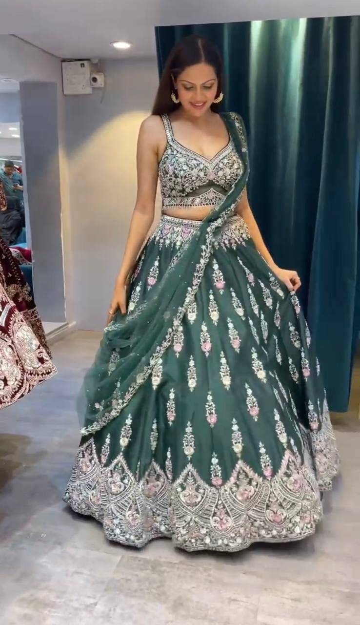 Kp-1623 By Fashid Wholesale Designer Beautiful Wedding Collection Occasional Wear & Party Wear Faux Georgette Lehengas At Wholesale Price
