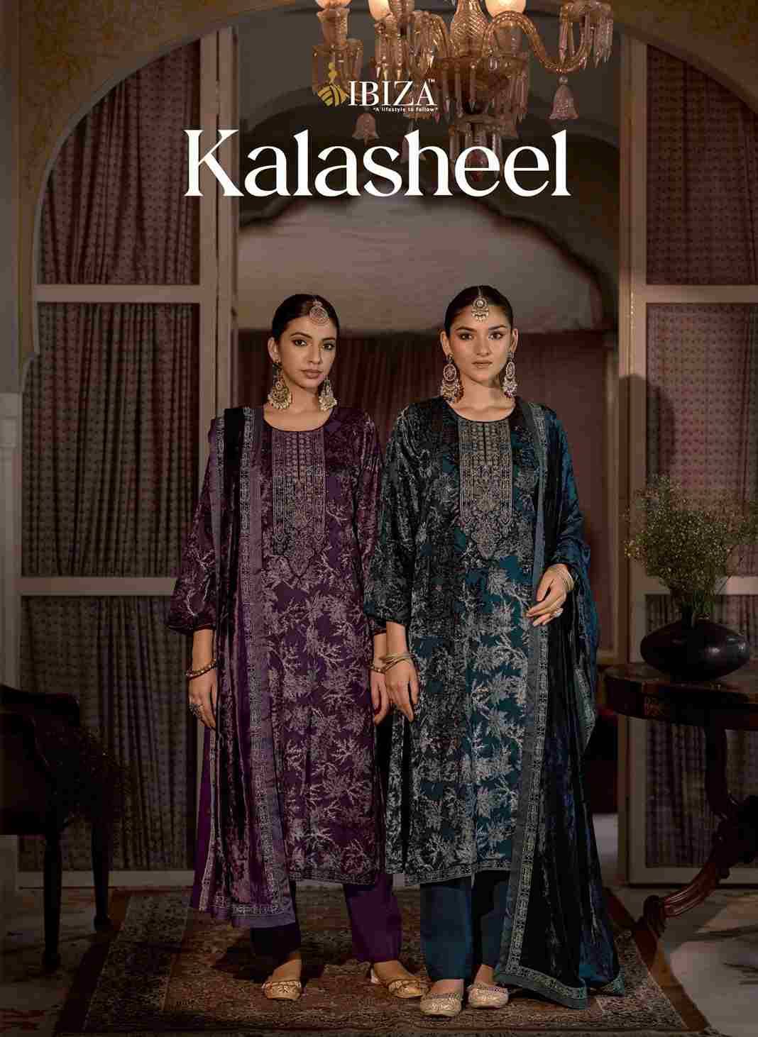 Kalasheel By Ibiza 18801 To 18804 Series Beautiful Festive Suits Colorful Stylish Fancy Casual Wear & Ethnic Wear Pure Viscose Velvet Dresses At Wholesale Price