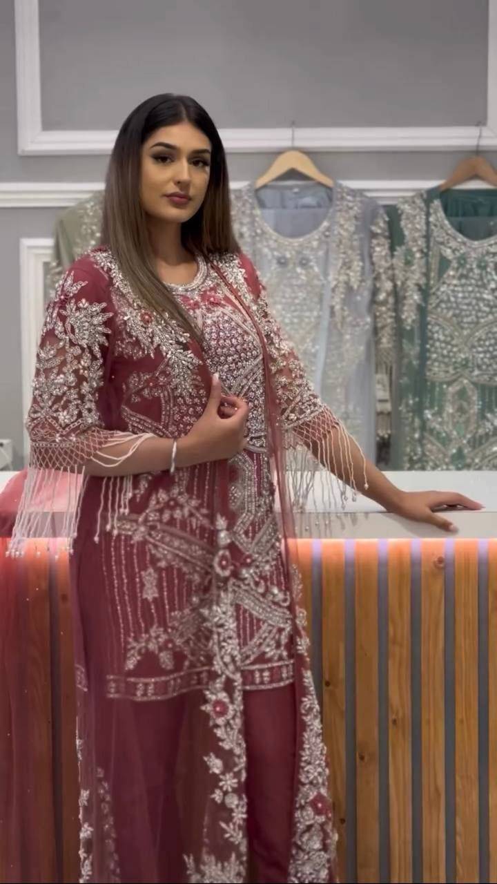 Kf-1665 By Fashid Wholesale Beautiful Colorful Fancy Wedding Collection Occasional Wear & Party Wear Heavy Soft Net Dresses At Wholesale Price