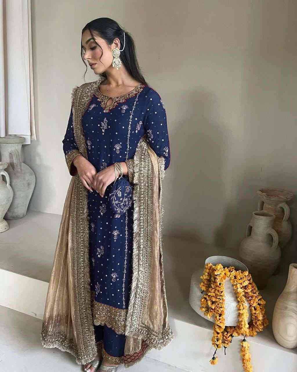 Le-1923 By Fashid Wholesale 01 To 04 Series Indian Traditional Wear Collection Beautiful Stylish Fancy Colorful Party Wear & Occasional Wear Faux Georgette Dresses At Wholesale Price