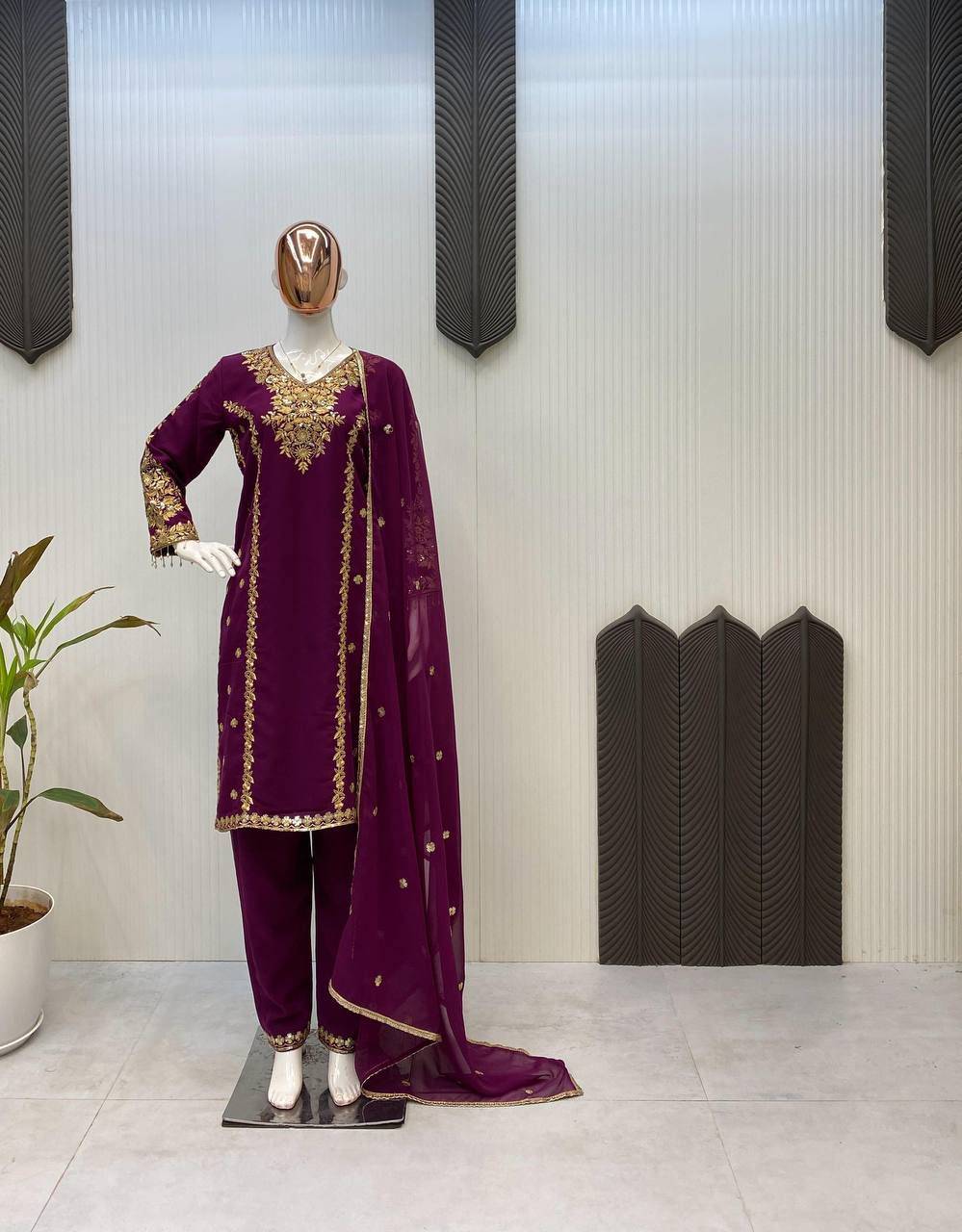 Le-1933 By Fashid Wholesale Beautiful Festive Suits Colorful Stylish Fancy Casual Wear & Ethnic Wear Georgette Dresses At Wholesale Price