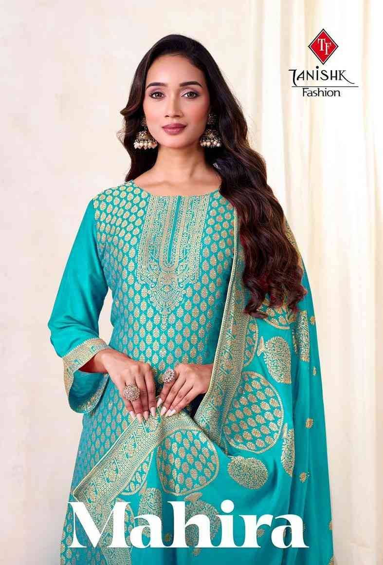 Mahira By Tanishk Fashion 801 To 804 Series Beautiful Festive Suits Colorful Stylish Fancy Casual Wear & Ethnic Wear Muslin Jacquard Dresses At Wholesale Price