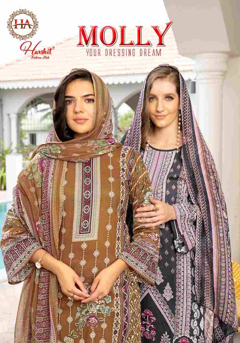 Molly By Harshit Fashion Hub 2512-12-01 To 2512-12-08 Series Beautiful Festive Suits Stylish Fancy Colorful Casual Wear & Ethnic Wear Pure Cambric Dresses At Wholesale Price
