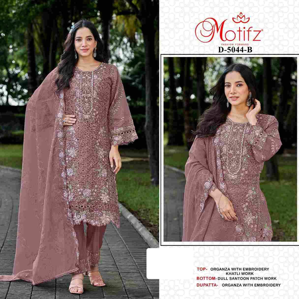 Motifz Hit Design 5044 Colours By Motifz 5044-A To 5044-D Series Beautiful Pakistani Suits Colorful Stylish Fancy Casual Wear & Ethnic Wear Organza Dresses At Wholesale Price