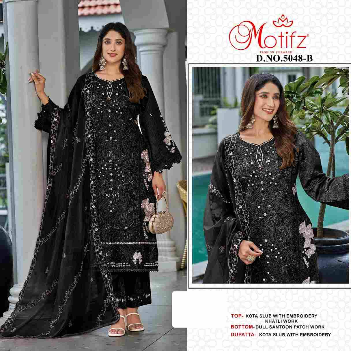 Motifz Hit Design 5048 Colours By Motifz 5048-A To 5048-D Series Beautiful Pakistani Suits Colorful Stylish Fancy Casual Wear & Ethnic Wear Kota Slub Dresses At Wholesale Price