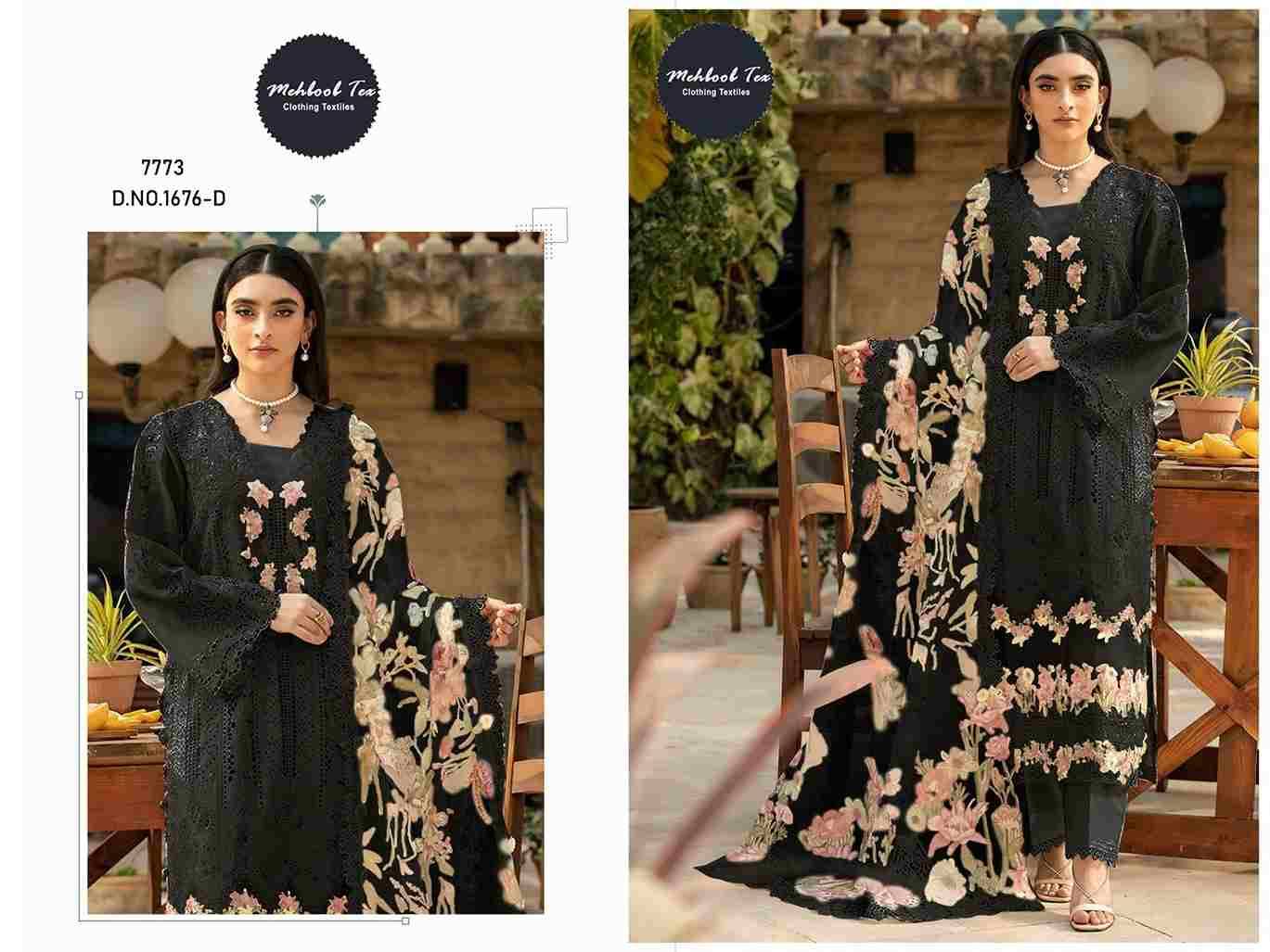 Mehboob Tex Hit Design 1676-D By Mehboob Tex Beautiful Pakistani Suits Stylish Fancy Colorful Party Wear & Occasional Wear Pure Cotton Dresses At Wholesale Price