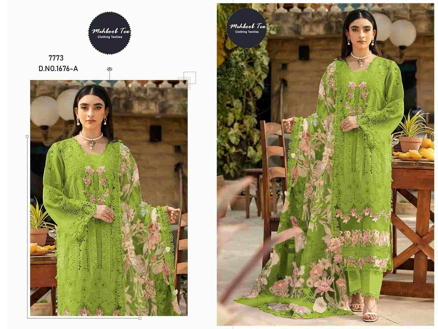 Mehboob Tex Hit Design 1676-A By Mehboob Tex Beautiful Pakistani Suits Stylish Fancy Colorful Party Wear & Occasional Wear Pure Cotton Dresses At Wholesale Price