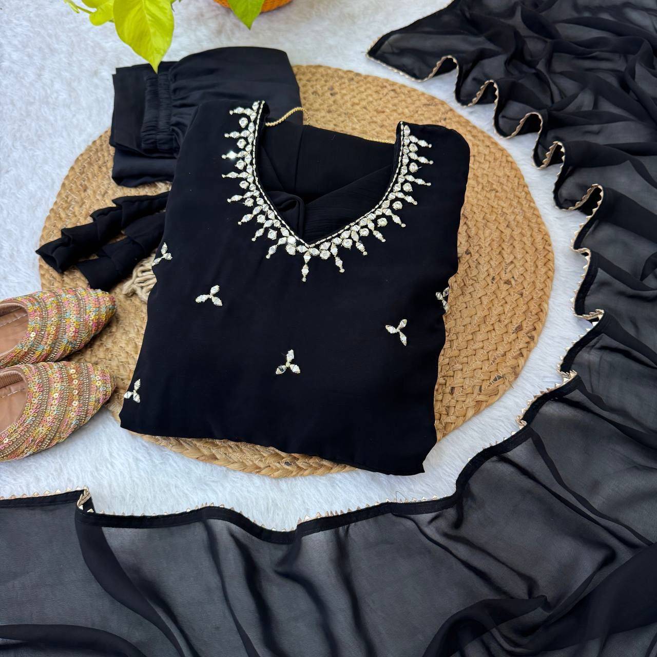 Mb-510 By Fashid Wholesale Beautiful Fancy Colorful Stylish Party Wear & Occasional Wear Faux Georgette Dresses At Wholesale Price