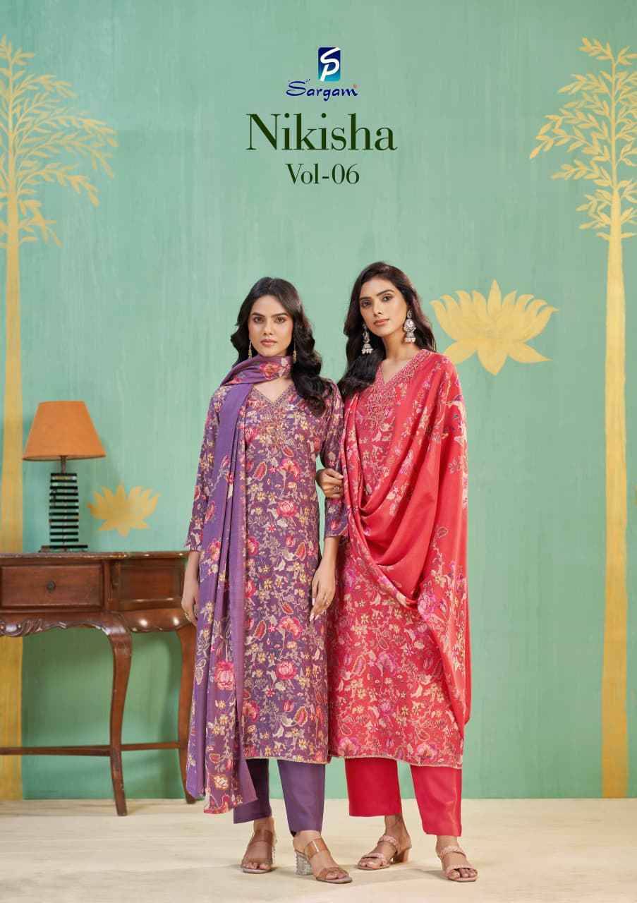 Nikisha Vol-6 By Sargam Prints 2736-A To 2736-D Series Beautiful Festive Suits Stylish Fancy Colorful Casual Wear & Ethnic Wear Viscose Modal Dresses At Wholesale Price
