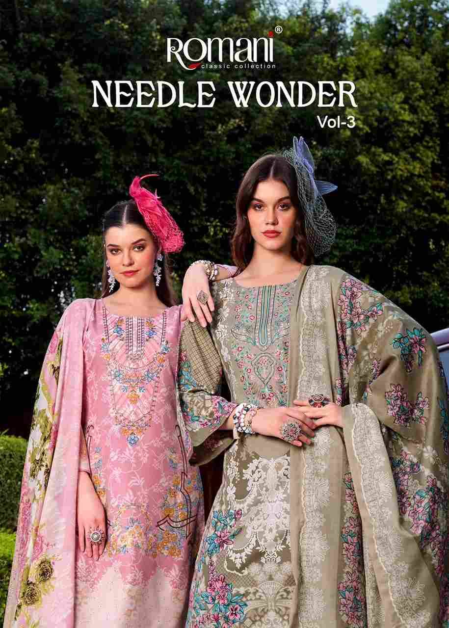 Needle Wonder Vol-3 By Romani 1116-001 To 1116-008 Series Beautiful Festive Suits Stylish Fancy Colorful Casual Wear & Ethnic Wear Soft Cotton Print Dresses At Wholesale Price