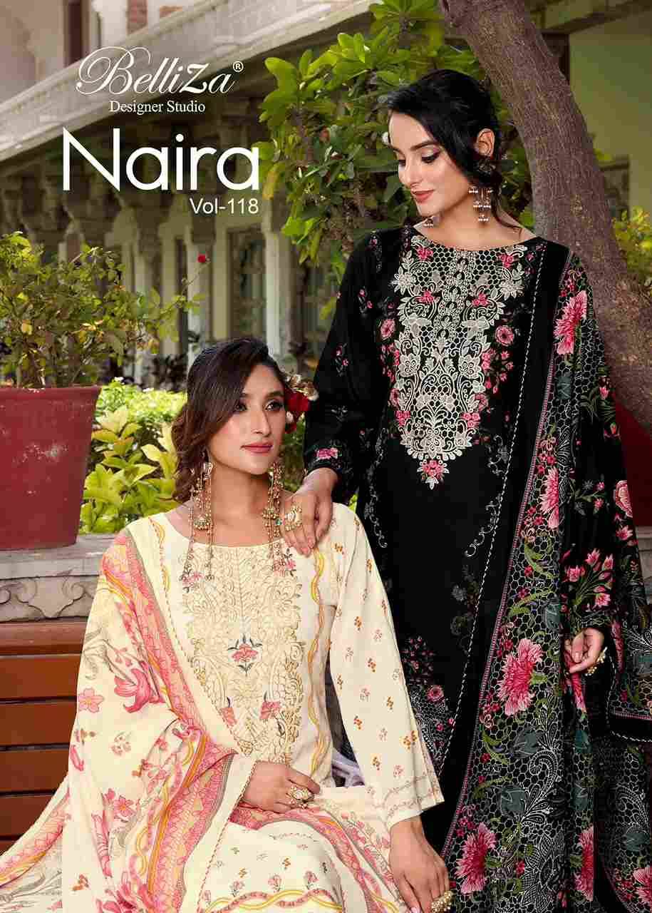 Naira Vol-118 By Belliza 903-001 To 903-008 Series Beautiful Festive Suits Stylish Fancy Colorful Casual Wear & Ethnic Wear Pure Cotton Print Dresses At Wholesale Price