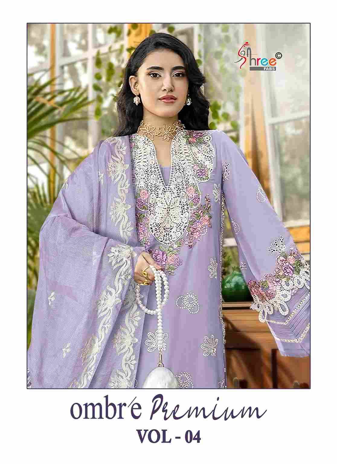 Ombre Premium Vol-4 By Shree Fabs 4025 To 4030 Series Designer Pakistani Suits Collection Beautiful Stylish Fancy Colorful Party Wear & Ethnic Wear Pure Viscose With Pure Cotton With Embroidery Dresses At Wholesale Price