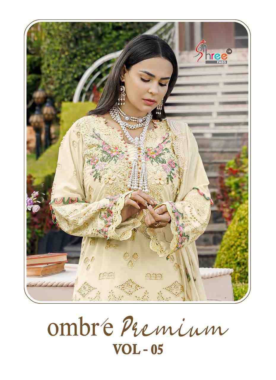 Ombre Premium Vol-5 By Shree Fabs 4014 To 4020 Series Designer Pakistani Suits Collection Beautiful Stylish Fancy Colorful Party Wear & Ethnic Wear Pure Viscose With Pure Cotton With Embroidery Dresses At Wholesale Price