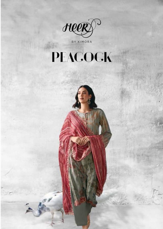 Peacock By Kimora Fashion 9791 To 9796 Series Designer Festive Suits Collection Beautiful Stylish Fancy Colorful Party Wear & Occasional Wear Pure Muslin Dresses At Wholesale Price