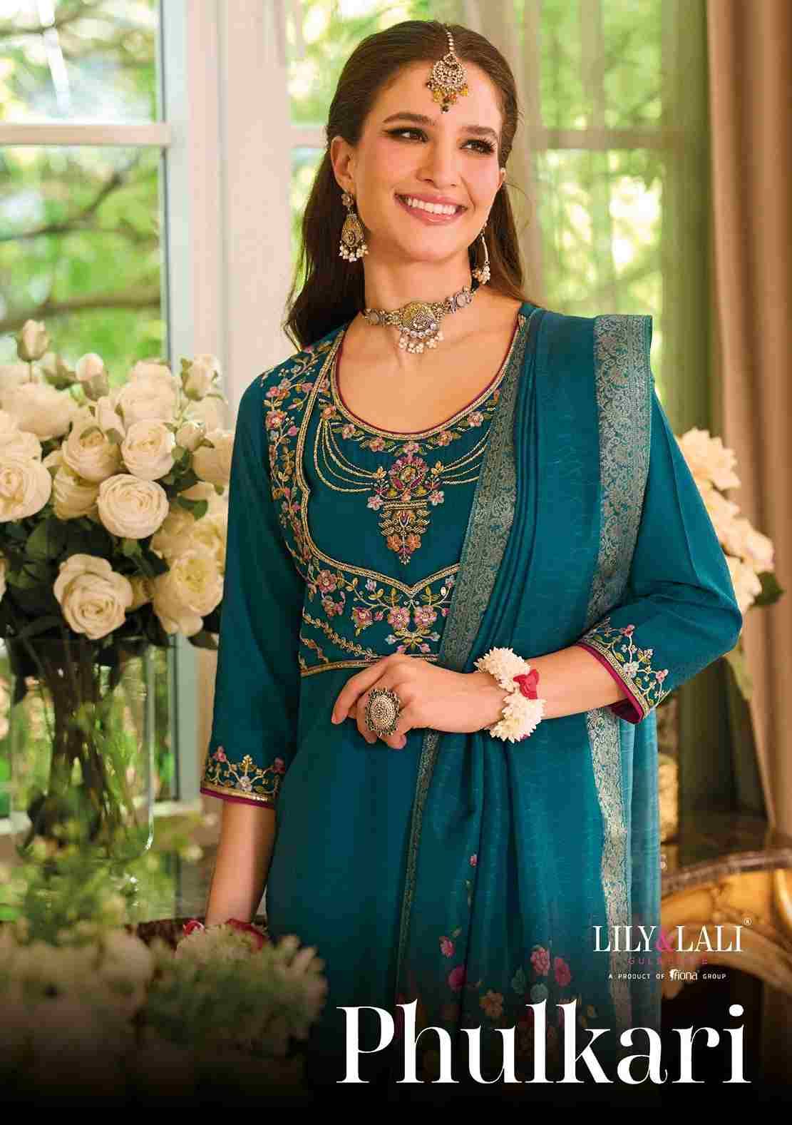 Phulkari By Lily And Lali 29301 To 29304 Series Beautiful Festive Suits Colorful Stylish Fancy Casual Wear & Ethnic Wear Viscose Silk Embroidery Dresses At Wholesale Price