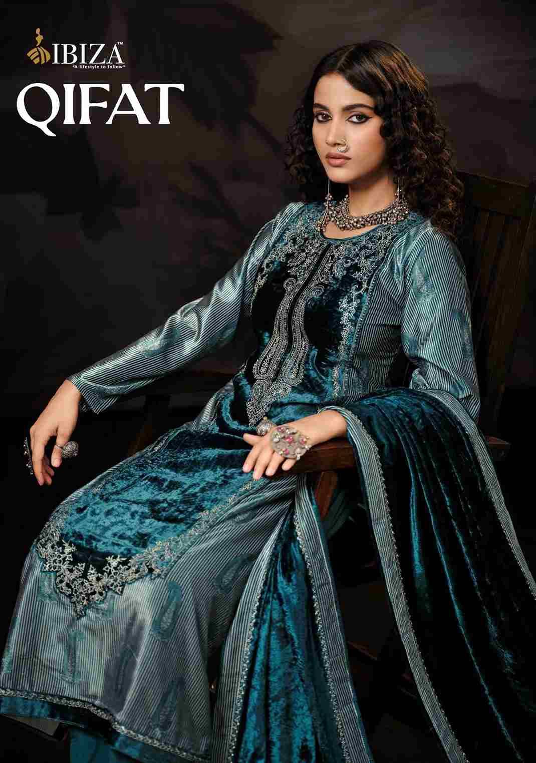 Qifat By Ibiza 11701 To 11704 Series Beautiful Festive Suits Colorful Stylish Fancy Casual Wear & Ethnic Wear Pure Viscose Velvet Dresses At Wholesale Price