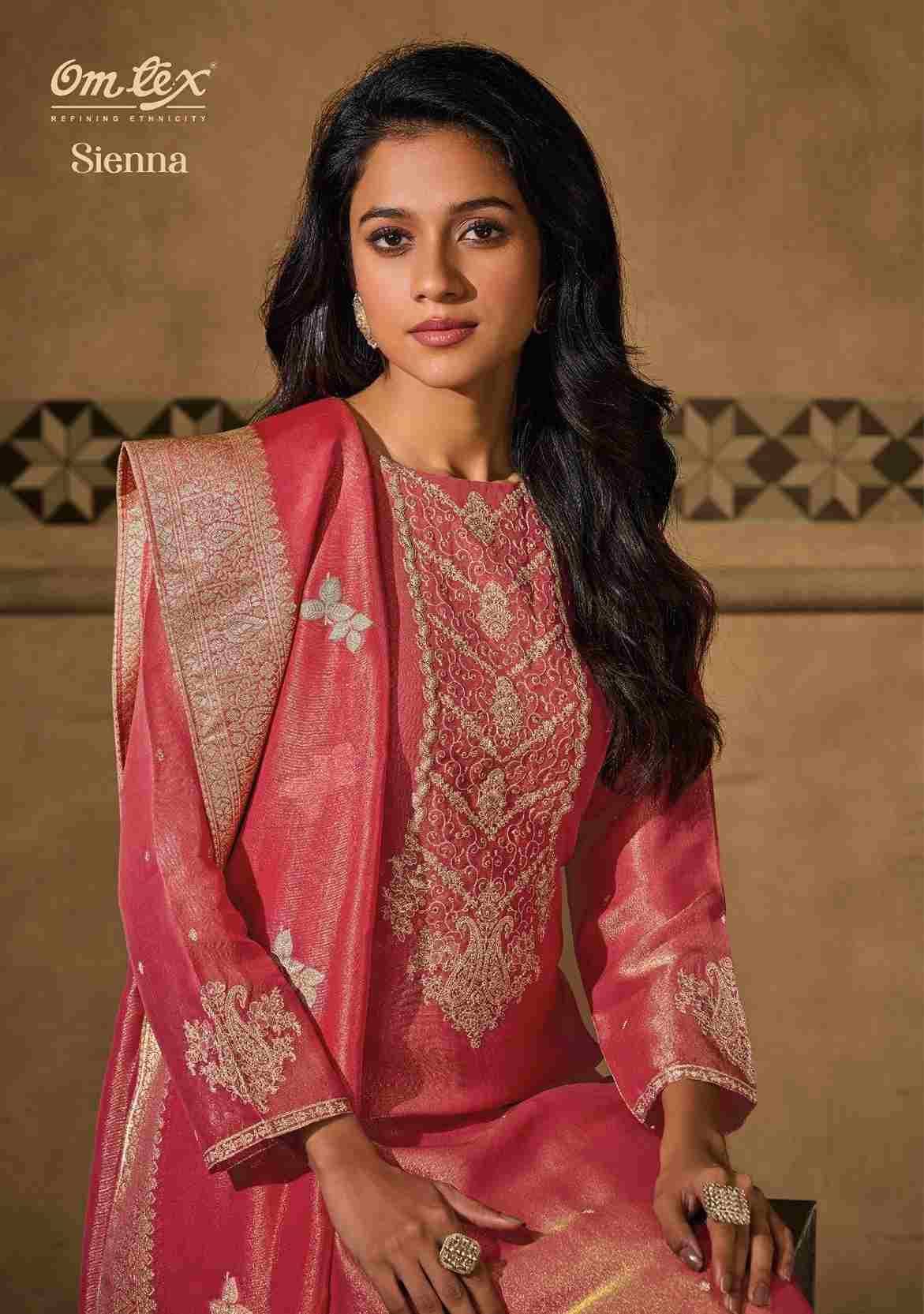 Sienna By Om Tex 8591-A To 8591-C Series Beautiful Festive Suits Colorful Stylish Fancy Casual Wear & Ethnic Wear Tissue Silk Dresses At Wholesale Price
